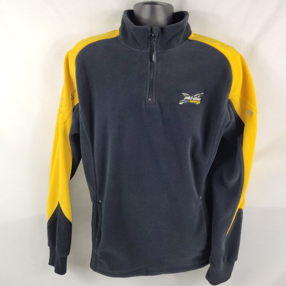 Skidoo 1/4 Zip Fleece Bombardier Snowmobile Light Jacket Men's size Large